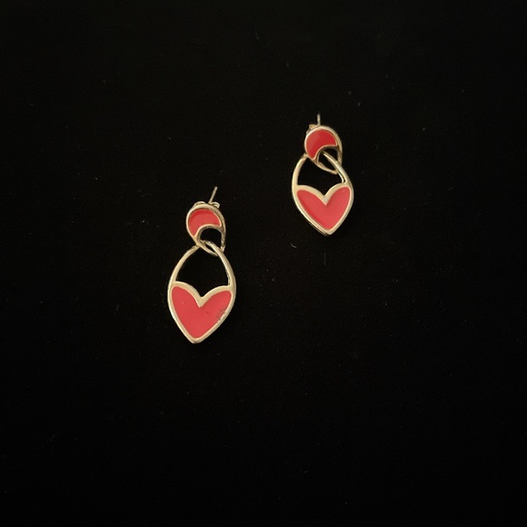 Red & Gold Pierce Earrings - Picture 11 of 16